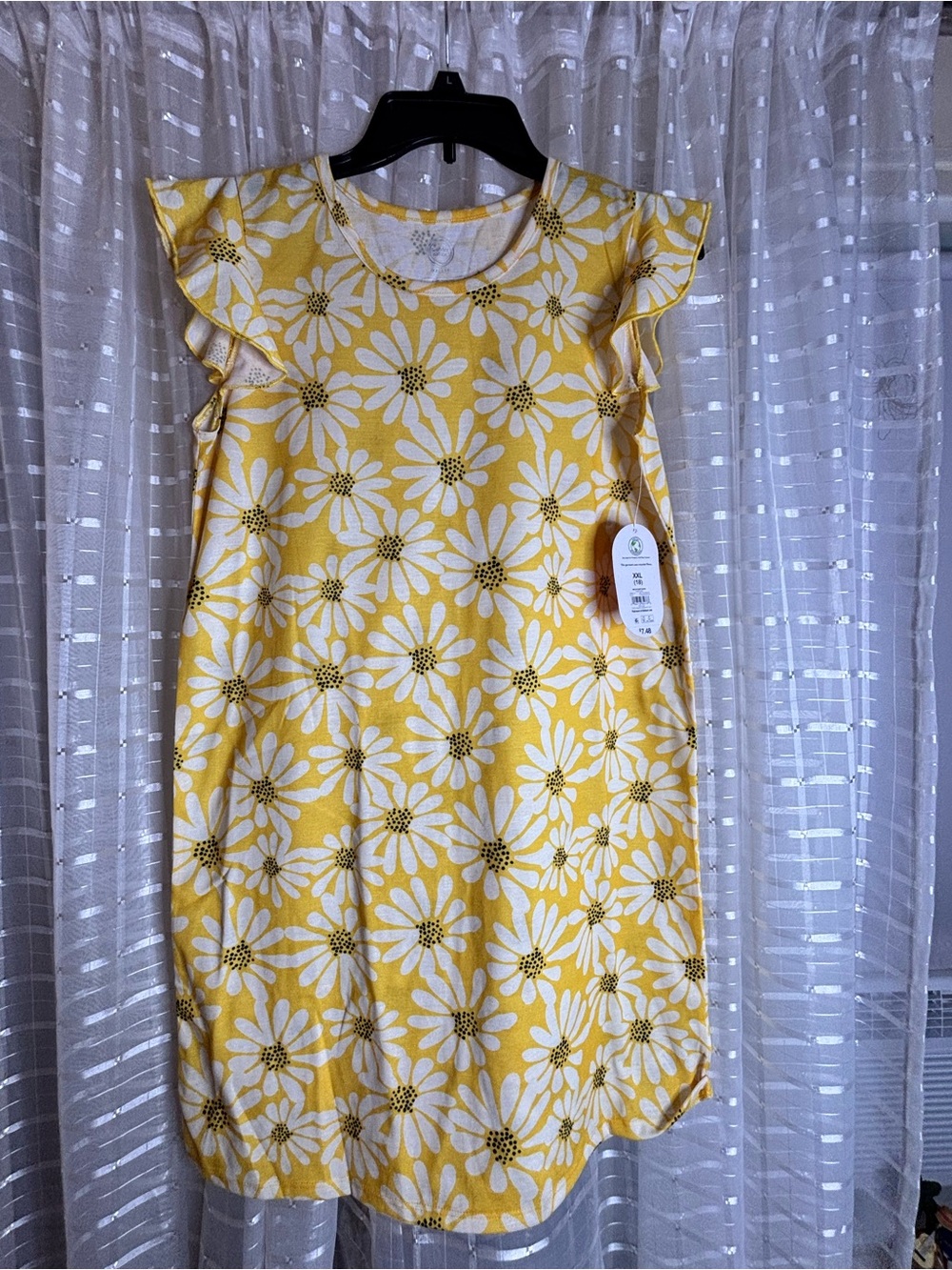 George Yellow and White Daisy Print Dress